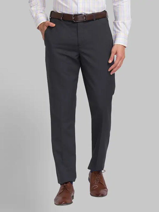 Men Super Slim Fit Blue Trouser