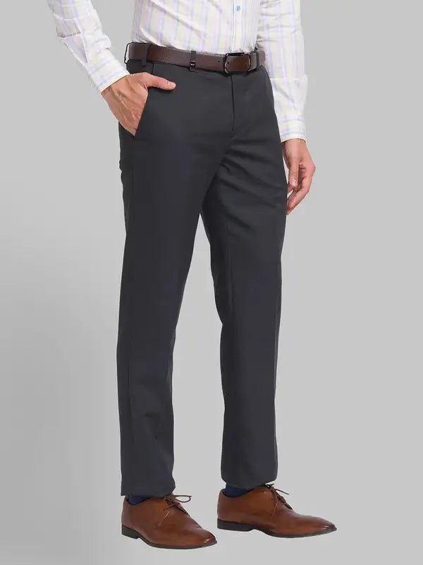 Men Super Slim Fit Blue Trouser