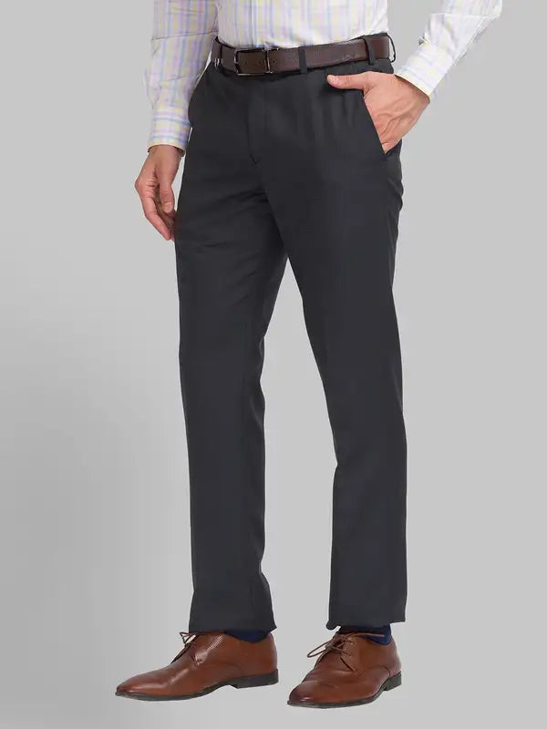 Men Super Slim Fit Blue Trouser