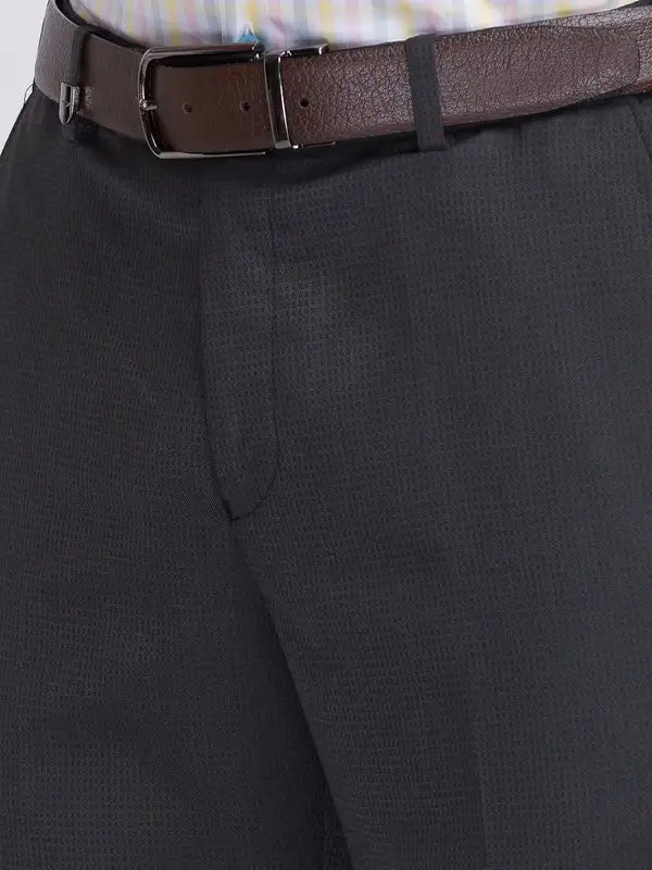Men Super Slim Fit Blue Trouser