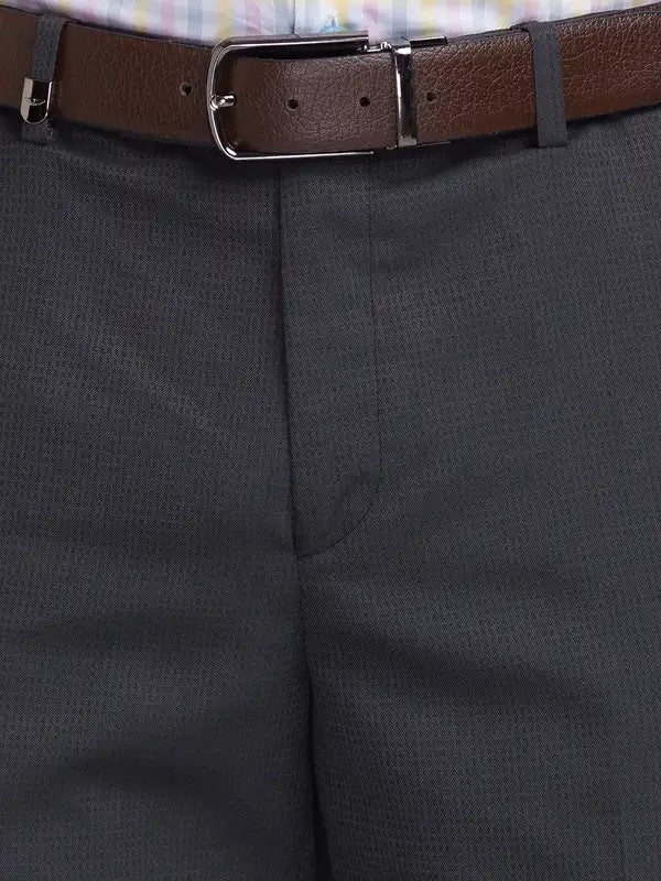 Men Super Slim Fit Blue Trouser