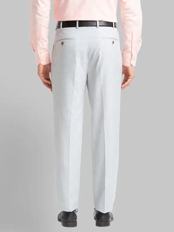 Men Slim Fit Grey Trouser