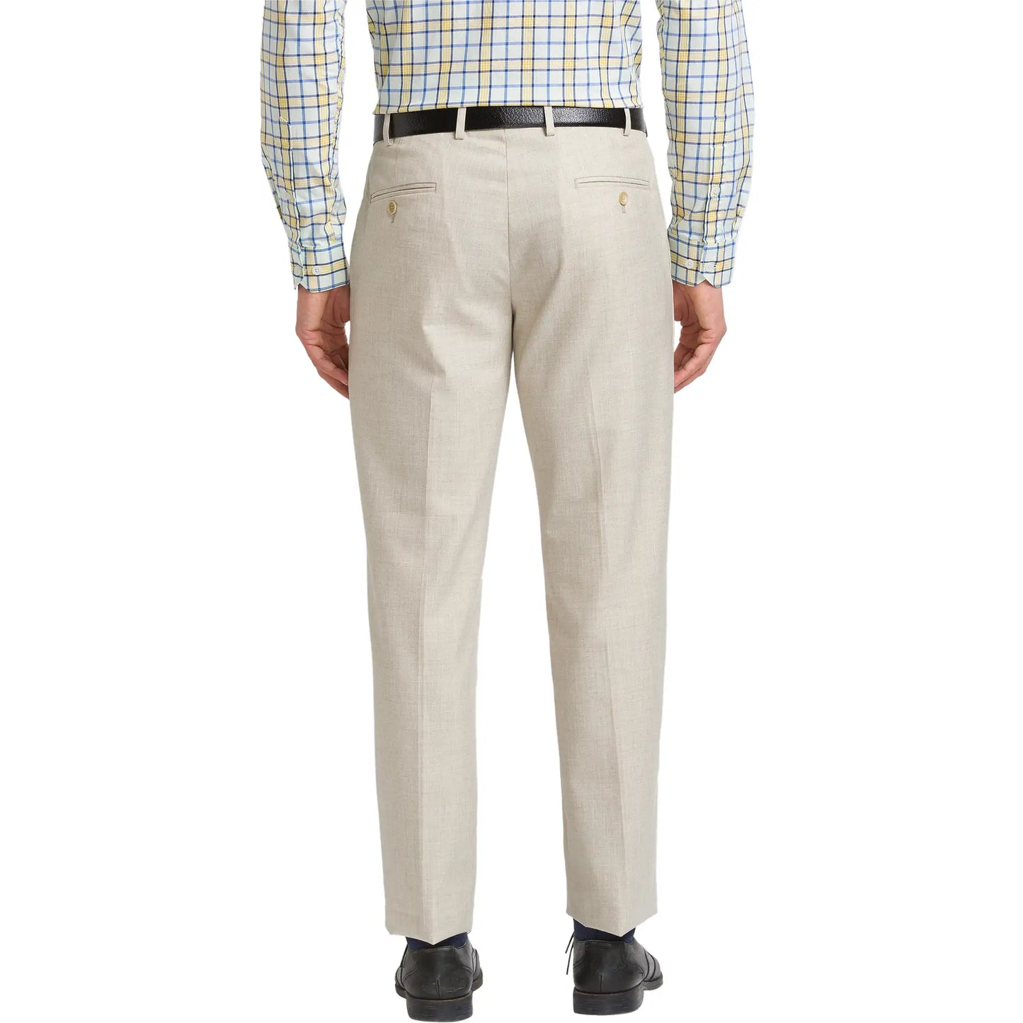 Men Slim Fit Brown Trouser