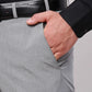 Men Grey Neo Fit Twill Polyester Blend Trouser