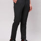 Men Black Neo Fit Twill Polyester Blend Trouser