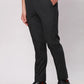 Men Black Neo Fit Twill Polyester Blend Trouser