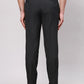 Men Black Neo Fit Twill Polyester Blend Trouser