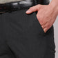 Men Black Neo Fit Twill Polyester Blend Trouser