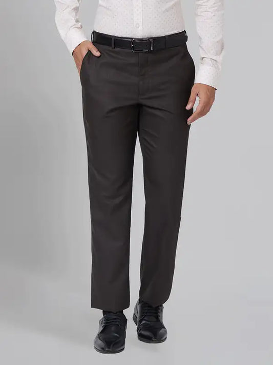 Men Smart Fit Petrol Trouser