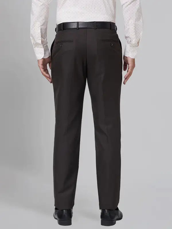 Men Smart Fit Petrol Trouser