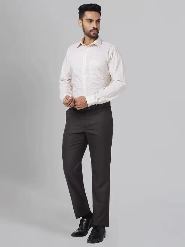 Men Smart Fit Petrol Trouser