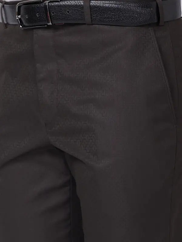 Men Smart Fit Petrol Trouser