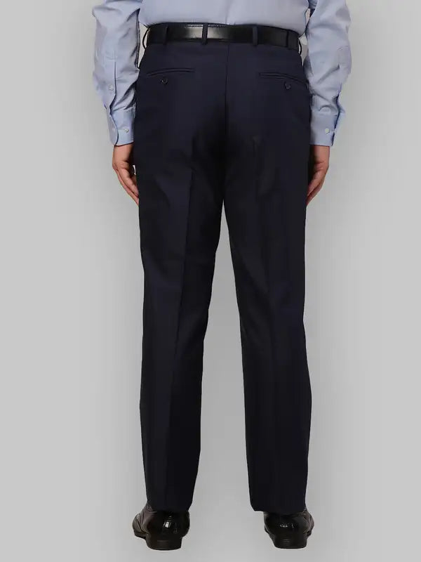 Men Smart Fit Blue Trouser