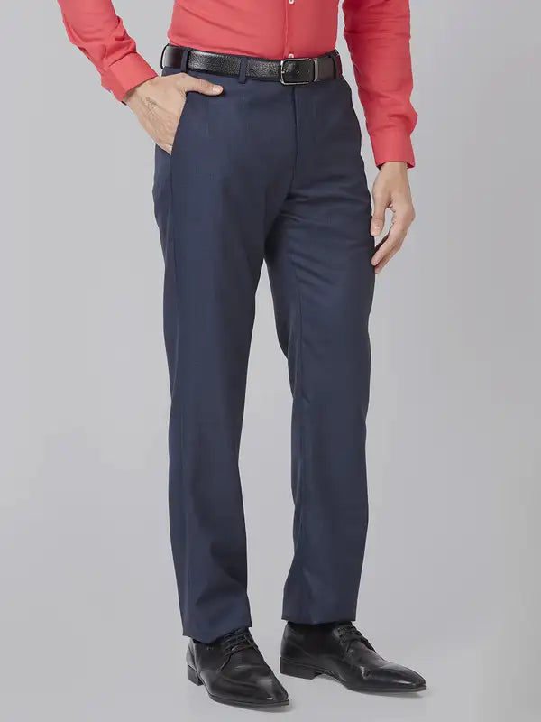 Men Smart Fit Grey Trouser