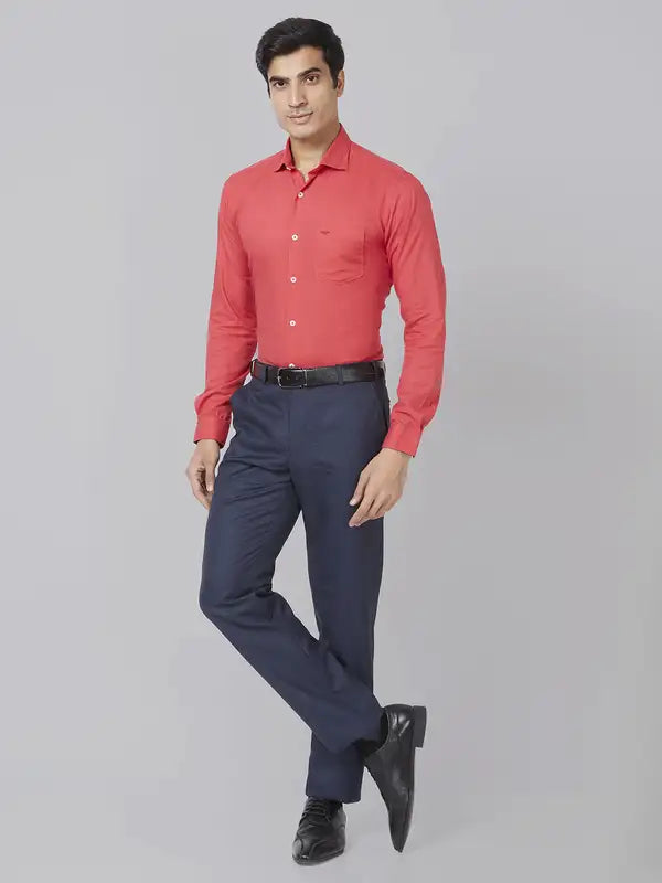 Men Smart Fit Grey Trouser