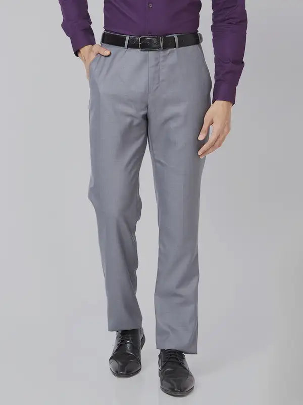 Men Smart Fit Violet Trouser