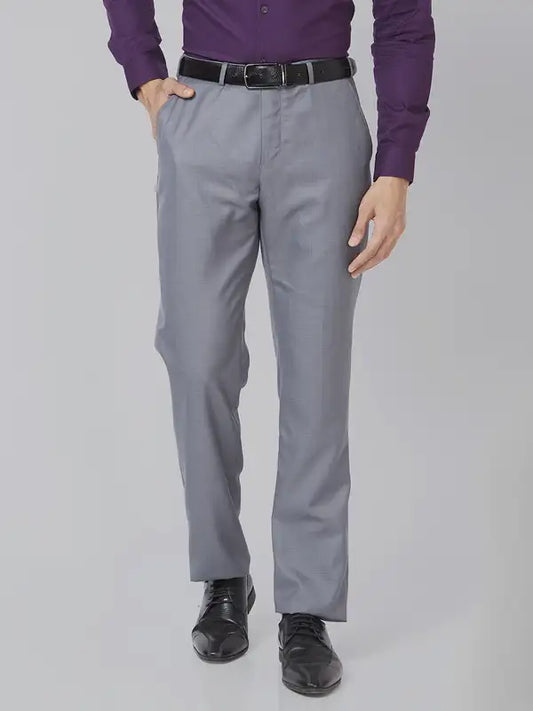 Men Smart Fit Violet Trouser