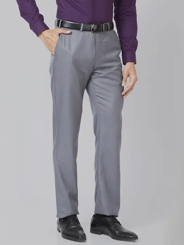 Men Smart Fit Violet Trouser