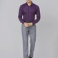 Men Smart Fit Violet Trouser