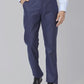Men Smart Fit Blue Trouser