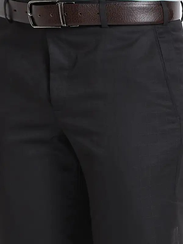 Men Smart Fit Blue Trouser