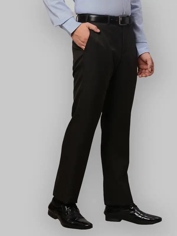 Men Smart Fit Blue Trouser