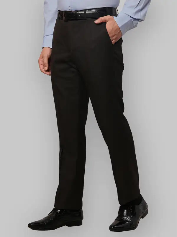 Men Smart Fit Blue Trouser