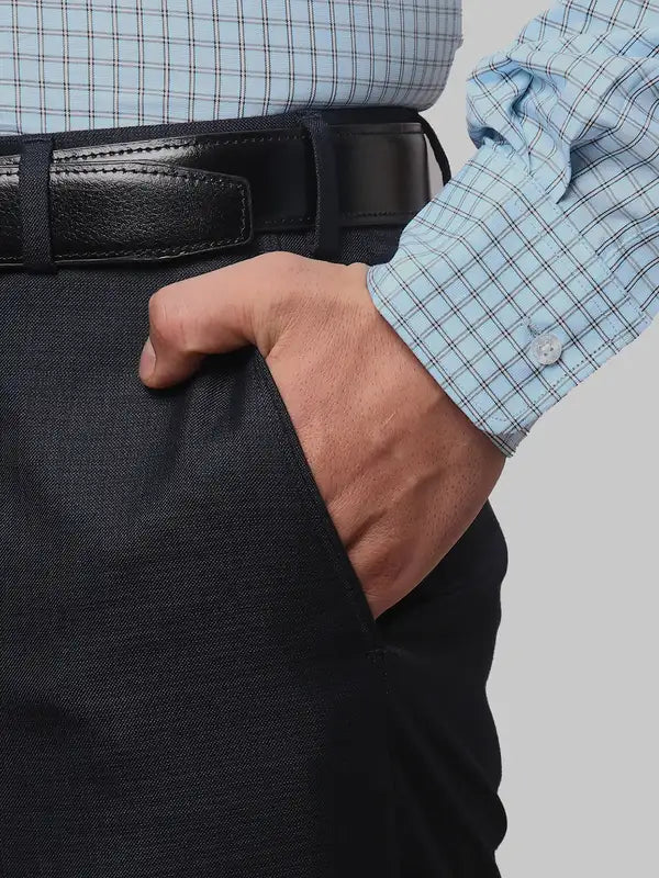 Men Smart Fit Violet Trouser
