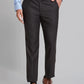 Men Blue Smart Fit Checks Polyester Blend   Trouser