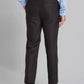 Men Blue Smart Fit Checks Polyester Blend   Trouser