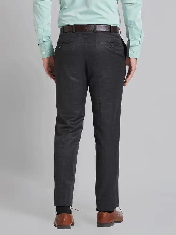 Men Smart Fit Grey Trouser