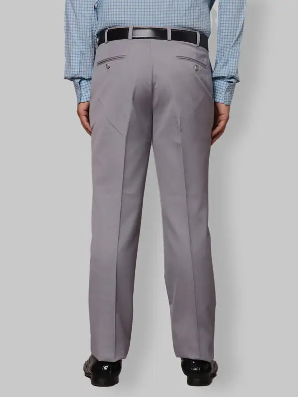 Men Smart Fit Blue Trouser