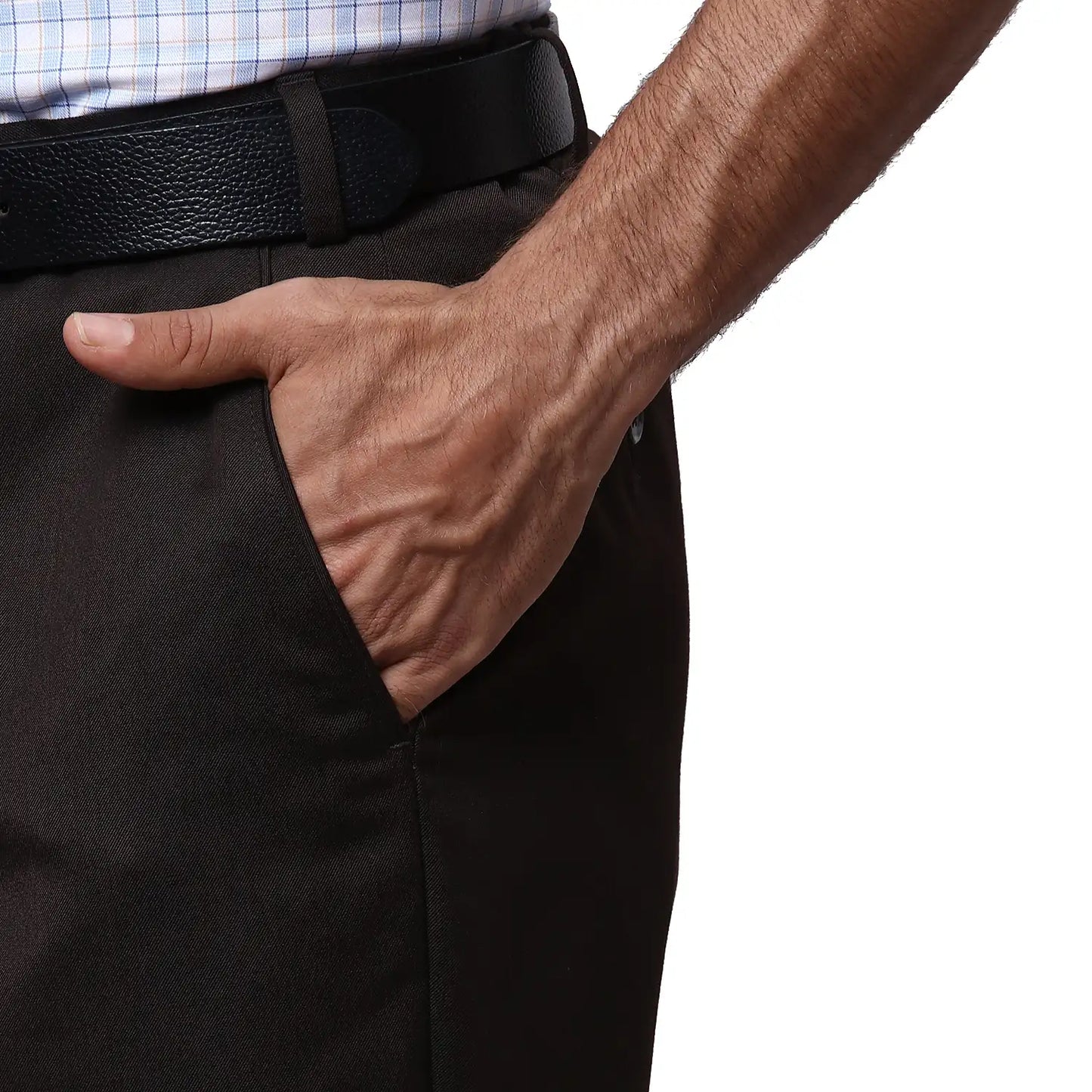 Men Smart Fit Light Grey Trouser