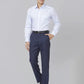Men Smart Fit Blue Trouser