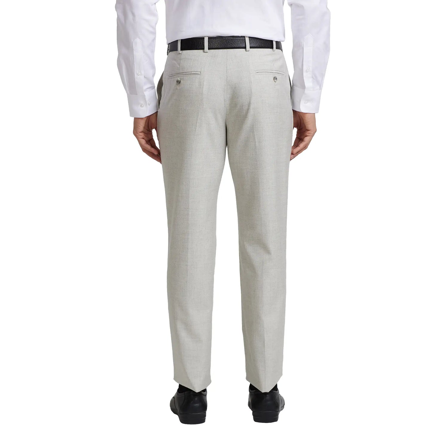 Men Smart Fit Light Blue Trouser