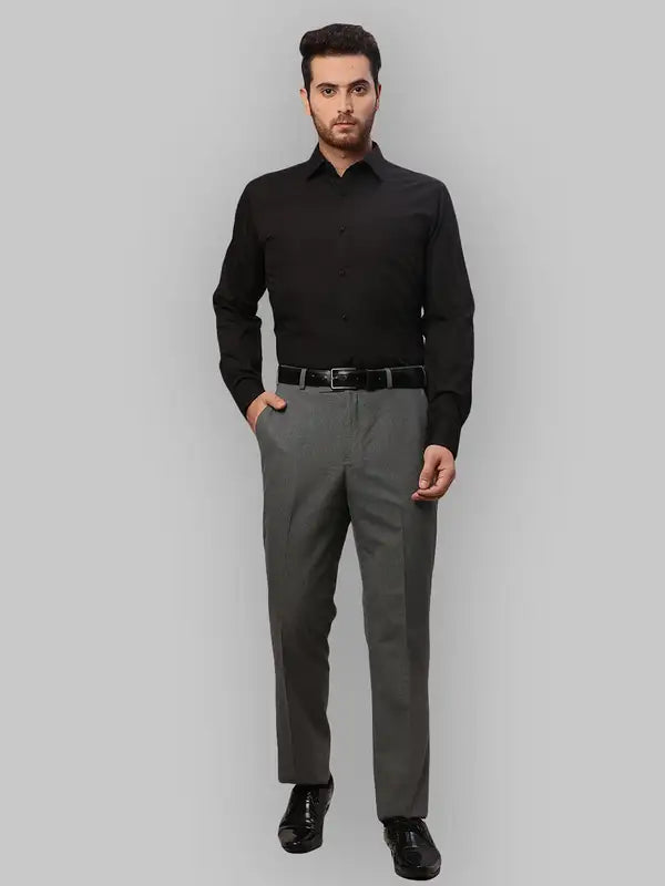 Men Smart Fit Brown Trouser