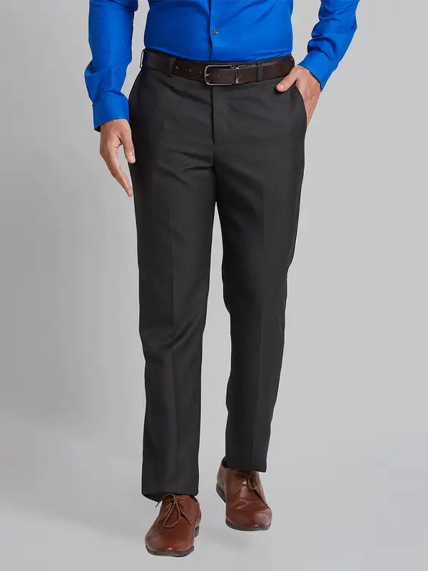 Men Smart Fit Black Trouser