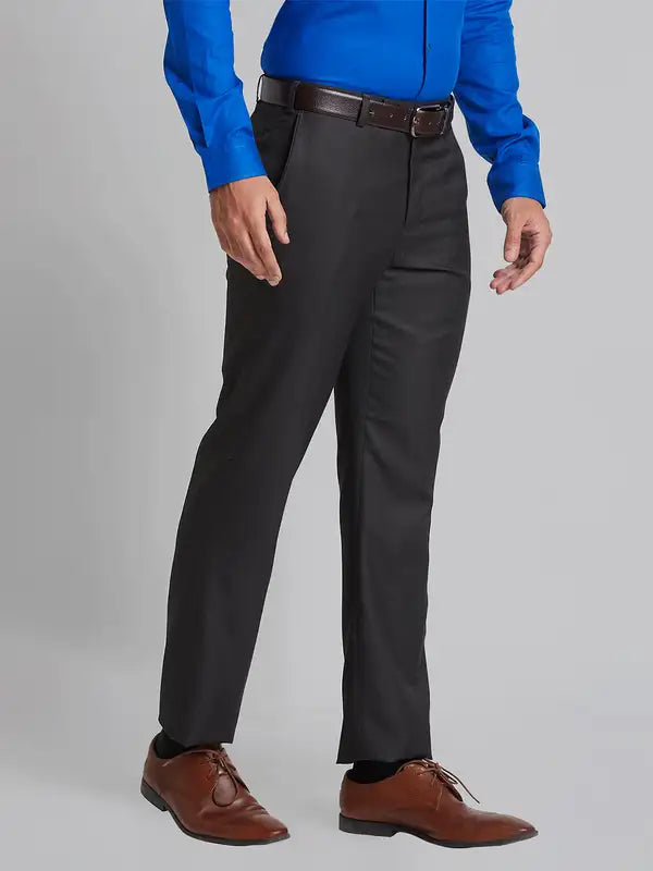 Men Smart Fit Black Trouser