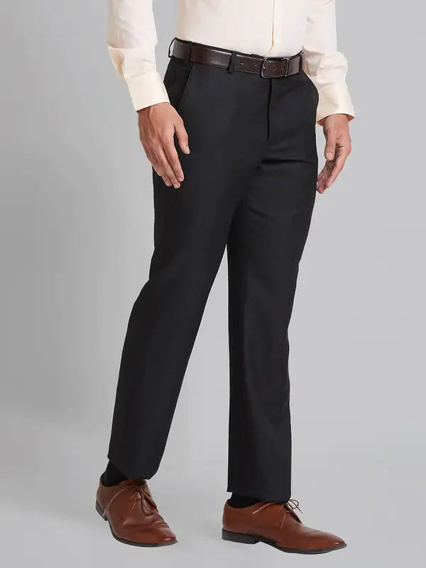 Men Smart Fit Grey Trouser