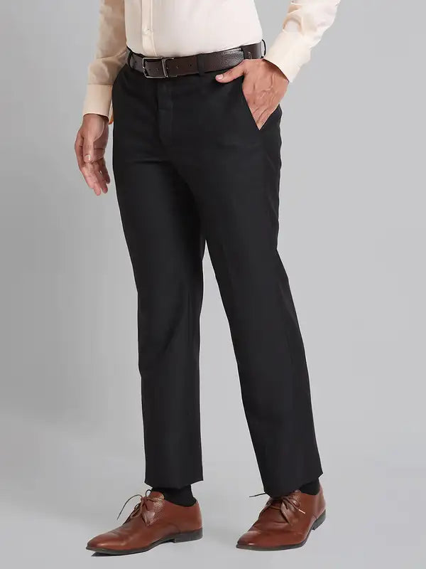 Men Smart Fit Grey Trouser