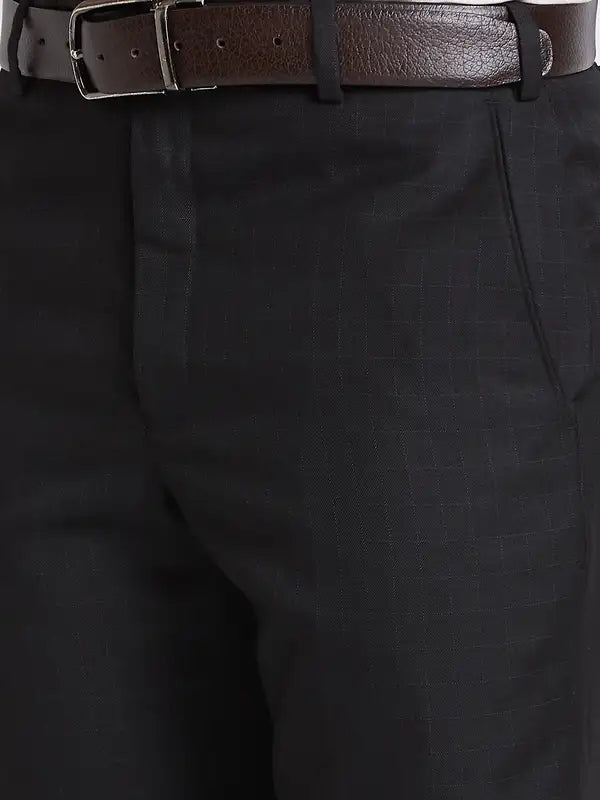 Men Smart Fit Grey Trouser
