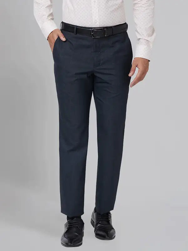 Men Smart Fit Grey Trouser