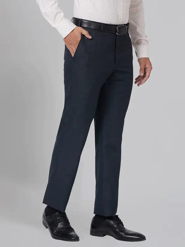Men Smart Fit Grey Trouser
