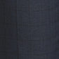 Men Blue Smart Fit Structure Polyester Blend   Trouser