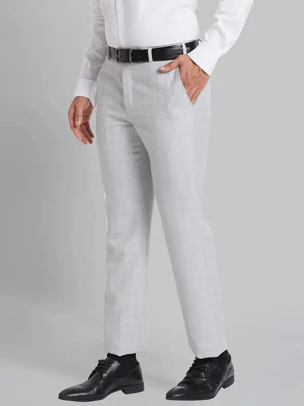 Men Smart Fit Brown Trouser