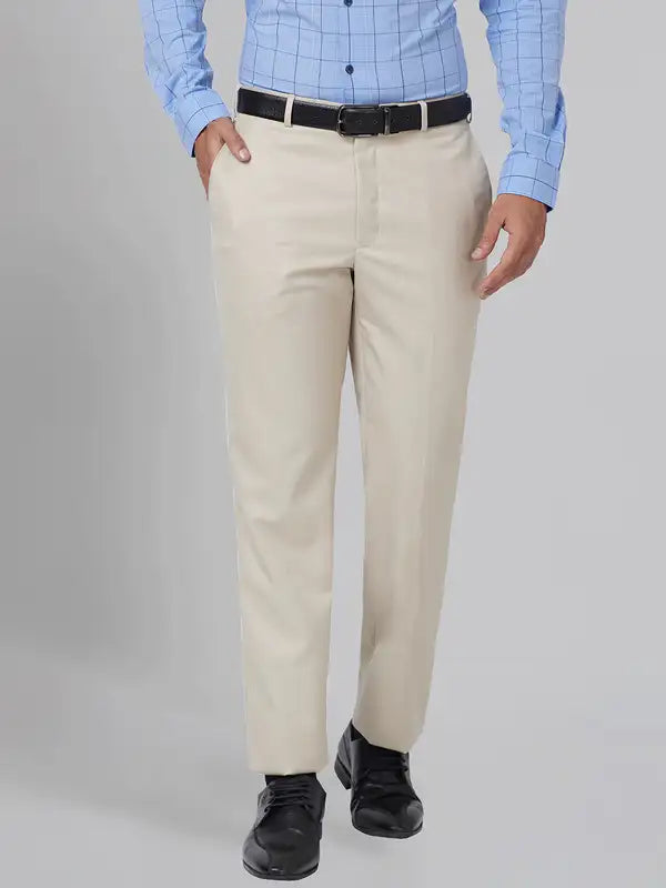 Men Smart Fit Grey Trouser