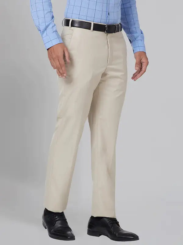 Men Smart Fit Grey Trouser