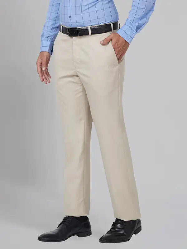 Men Smart Fit Grey Trouser