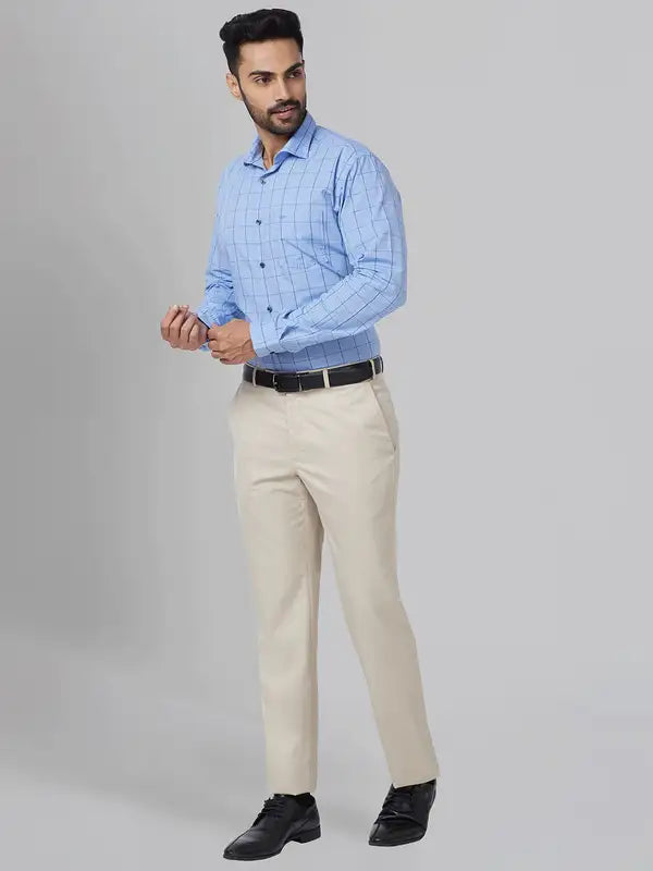 Men Smart Fit Grey Trouser