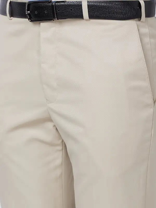 Men Smart Fit Grey Trouser